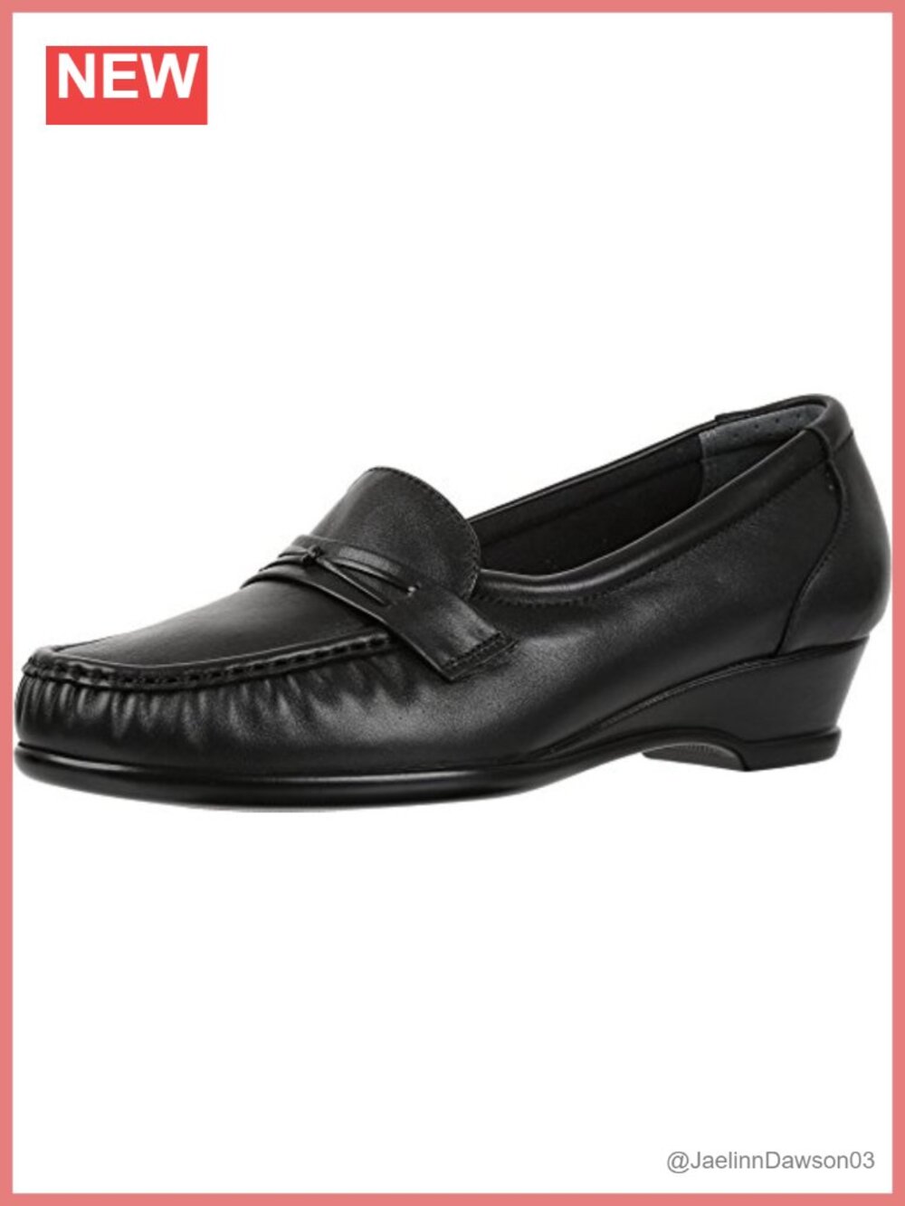 SAS Easier Slip On Loafer Women's Leather Moc Toe Work Shoes